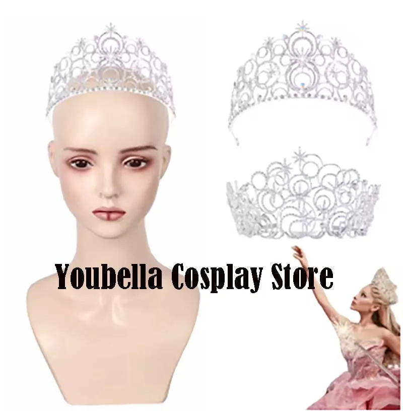 Wicked Glinda Crown Cosplay Fantasia Disguise Costume Headgear for Women Girls Dress Up Halloween Carnival Costume Accessories
Wicked Glinda Crown Cosplay Fantasia Disguise Costume Headgear for Women Girls Dress Up Halloween Carnival Costume Accessories