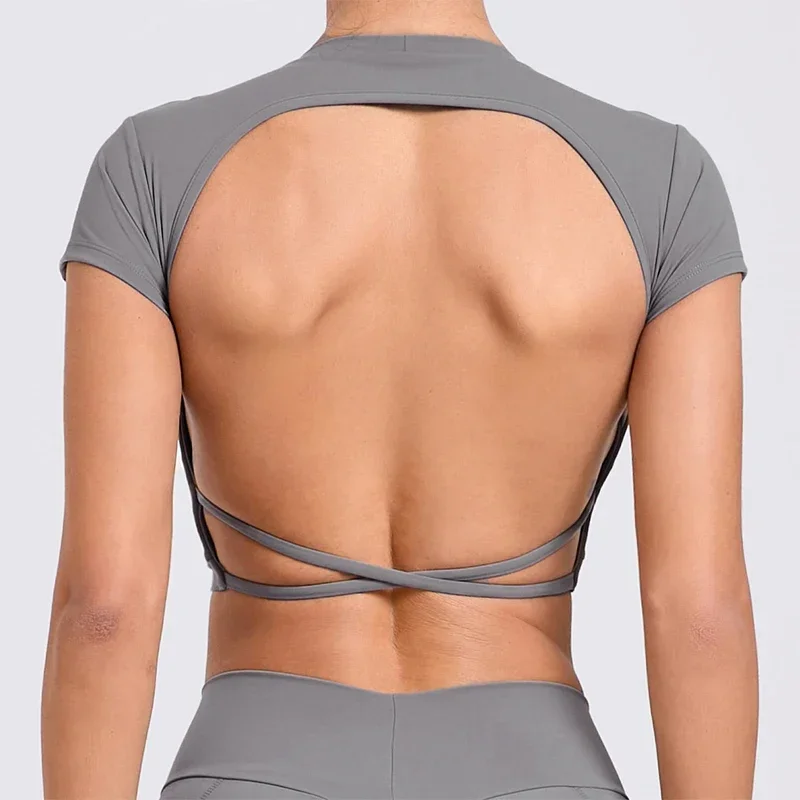 Backless Sports Shirts Women Seamless Gym Short Tops Women Fitness Crop Top Quick-Drying Yoga Clothes Workout T-shirt Women
Backless Sports Shirts Women Seamless Gym Short Tops Women Fitness Crop Top Quick-Drying Yoga Clothes Workout T-shirt Women