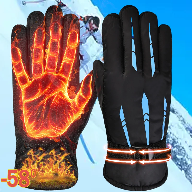 Men Winter Outdoor Warm Gloves Motorcycle Ski Women Thermal Fleece Cold Resistance Wind Waterproof Bicycle Running Skiing Mitten
Men Winter Outdoor Warm Gloves Motorcycle Ski Women Thermal Fleece Cold Resistance Wind Waterproof Bicycle Running Skiing Mitten