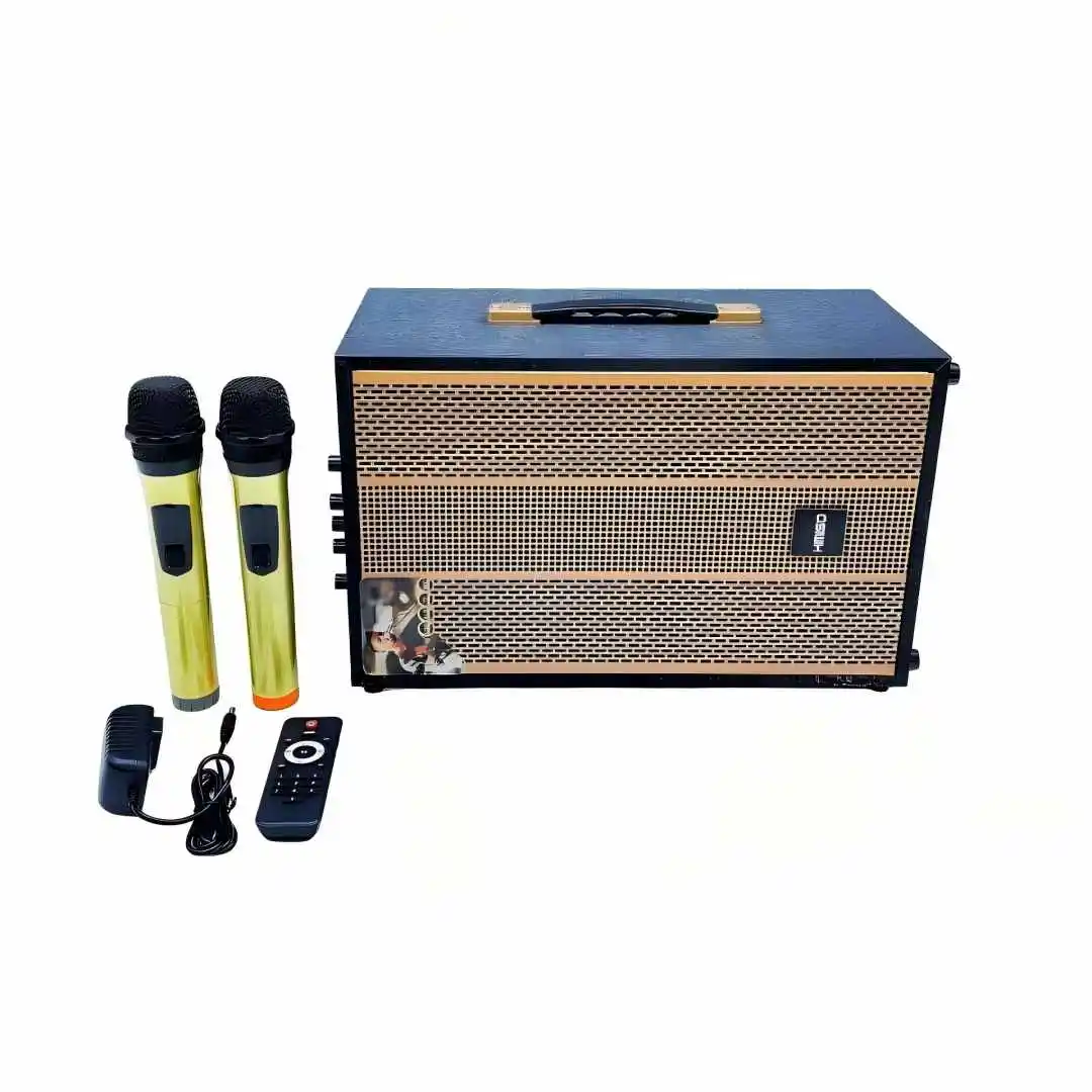 Dance Speaker Karaoke 8-inch Speaker High-power Wireless Dual Microphone Bluetooth Portable Speakers U-Disk TF Card AUX-in
Dance Speaker Karaoke 8-inch Speaker High-power Wireless Dual Microphone Bluetooth Portable Speakers U-Disk TF Card AUX-in