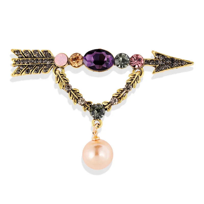 New Creative Love Brooch Fashion Rhinestone Cupid Bow Arrow Pearl Pendant Brooches Couple Corsage High-end Jewelry Accessories
New Creative Love Brooch Fashion Rhinestone Cupid Bow Arrow Pearl Pendant Brooches Couple Corsage High-end Jewelry Accessories