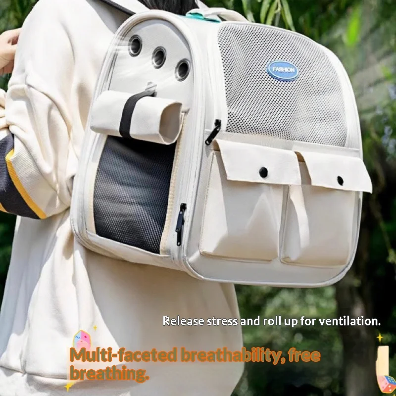 Foldable Portable Cat Carrier Backpack, Breathable Double Shoulder & Handbag, Large Capacity 4-Season Pet Travel Bag for Cats
Foldable Portable Cat Carrier Backpack, Breathable Double Shoulder & Handbag, Large Capacity 4-Season Pet Travel Bag for Cats