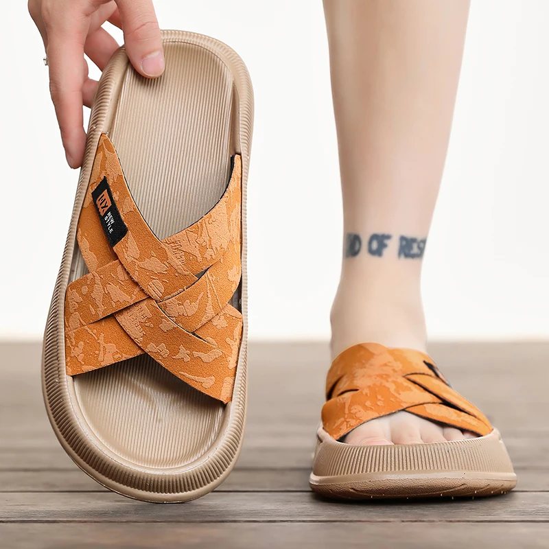 Short Trip Men Slippers Sleek Simple Fashion Durable Cushioned Sole Non Slip Footwear For Daily Street Outdoor Wandering
Short Trip Men Slippers Sleek Simple Fashion Durable Cushioned Sole Non Slip Footwear For Daily Street Outdoor Wandering