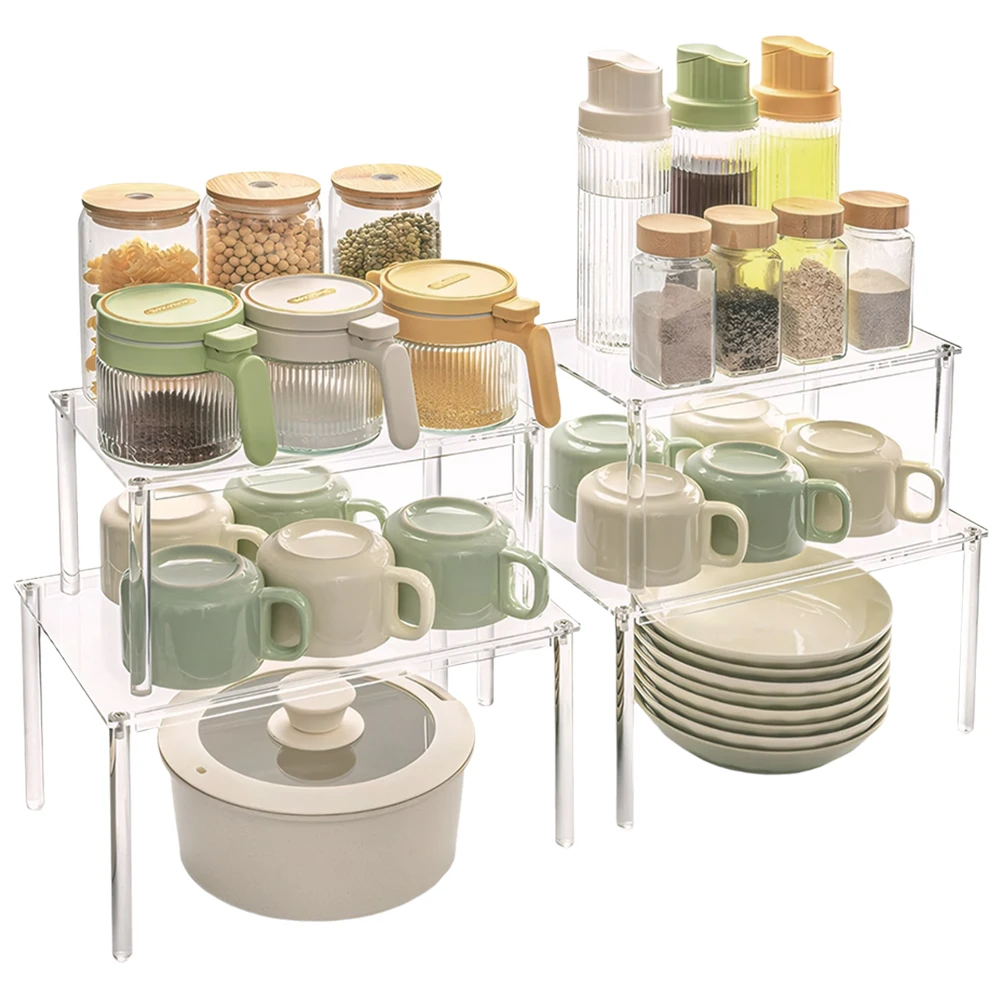 4 Pack Acrylic Spice Rack Organizer Shelf Organizer Kitchen Counter Shelves Organizer for Dishes Spices Soda Cans and Bottles
4 Pack Acrylic Spice Rack Organizer Shelf Organizer Kitchen Counter Shelves Organizer for Dishes Spices Soda Cans and Bottles