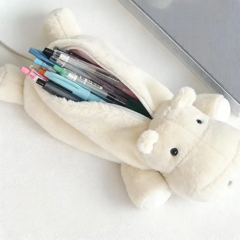 NEW 1Pcs Cartoon Hippopotamus Plush Pencil Case Cute Animal Pencil Box Large Capacity Stationery Storage Bag Makeup Bag
NEW 1Pcs Cartoon Hippopotamus Plush Pencil Case Cute Animal Pencil Box Large Capacity Stationery Storage Bag Makeup Bag