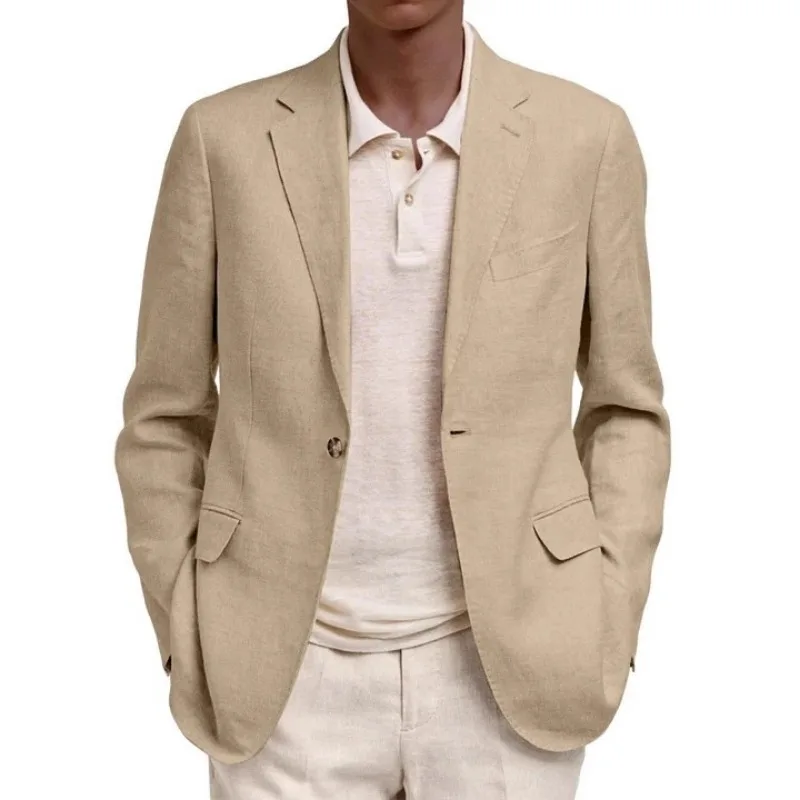 European American Spring Autumn Men's Long-sleeved Lapel Fake Pocket Casual Blazer
European American Spring Autumn Men's Long-sleeved Lapel Fake Pocket Casual Blazer