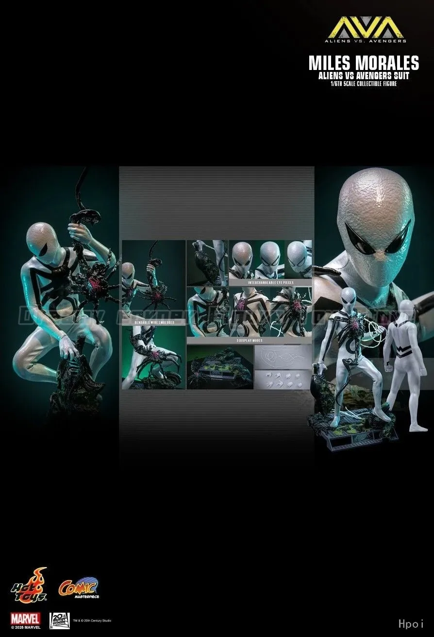 【In Stock】H29.5cm Hot Toys Comic Masterpiece CMS027 Aliens Vs. Avengers Miles Morales Aliens Vs. Avengers Suit 1/6 Action Figure
【In Stock】H29.5cm Hot Toys Comic Masterpiece CMS027 Aliens Vs. Avengers Miles Morales Aliens Vs. Avengers Suit 1/6 Action Figure