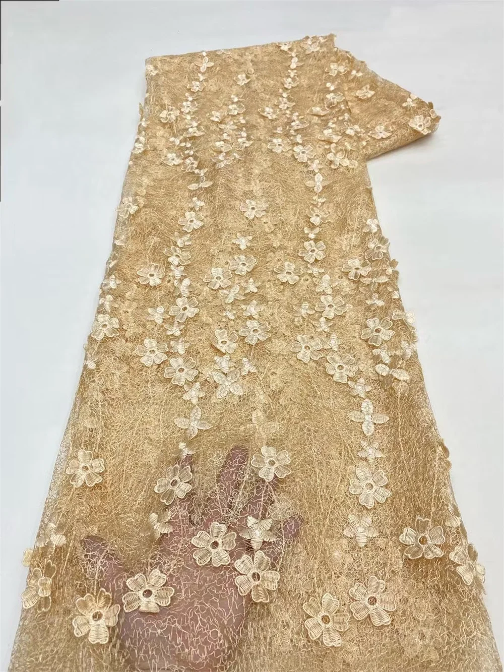 2025 Latest Design 5Yard Yellow Bridal Dress Sewing African Net Lace Fabric Embroidery French Tulle Lace Fabric For Dress W536-1
2025 Latest Design 5Yard Yellow Bridal Dress Sewing African Net Lace Fabric Embroidery French Tulle Lace Fabric For Dress W536-1