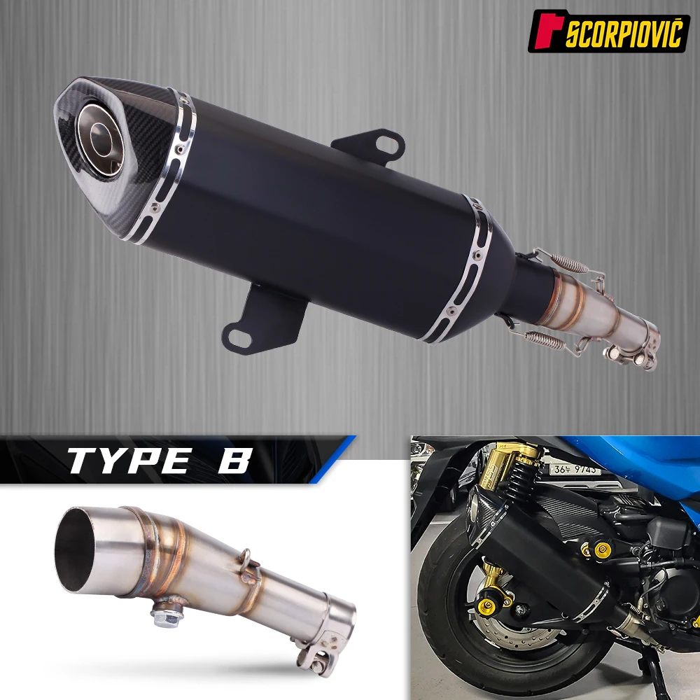Для ADV350 Forza350 NSS350 2021-2024 мотоциклетный глушитель средней выхлопной трубы без шнуровки с DB Killer
Для ADV350 Forza350 NSS350 2021-2024 мотоциклетный глушитель средней выхлопной трубы без шнуровки с DB Killer