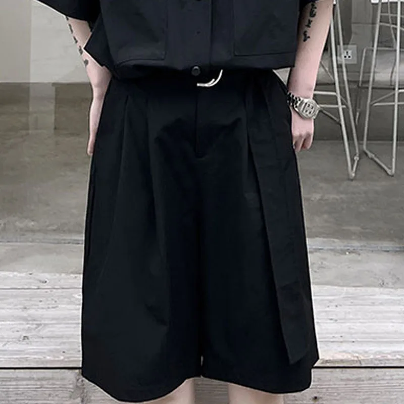Men's Black Loose Straight Casual Shorts 2022 Summer Urban Youth New Ruffian Handsome Large Simple Belt Pants
Men's Black Loose Straight Casual Shorts 2022 Summer Urban Youth New Ruffian Handsome Large Simple Belt Pants