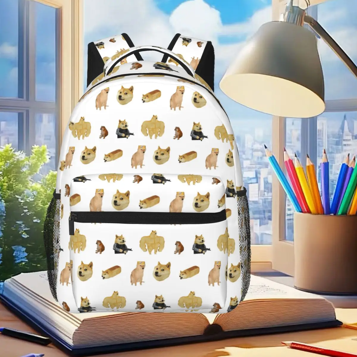 Guaranteed Laughter Pack Of 6 Doge Memes Backpack Student Boys Girls BookBag Children School Bag Laptop Shoulder Bags Men Women
Guaranteed Laughter Pack Of 6 Doge Memes Backpack Student Boys Girls BookBag Children School Bag Laptop Shoulder Bags Men Women