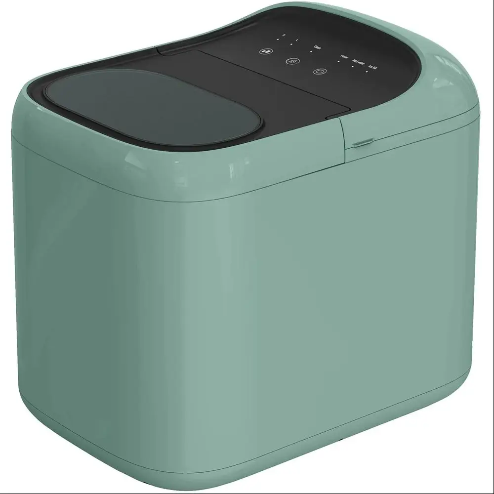 Portable Countertop Ice Maker - 33 lbs Chewable Ice Daily, Self-Cleaning, LED Indicator for Home, Kitchen, Camping, RV