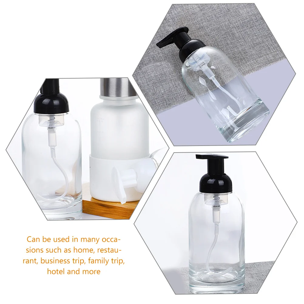 Soap Dispenser Bathroom Lotion Shampoo Transparent Reusable and Conditioner Bottles 
Soap Dispenser Bathroom Lotion Shampoo Transparent Reusable and Conditioner Bottles