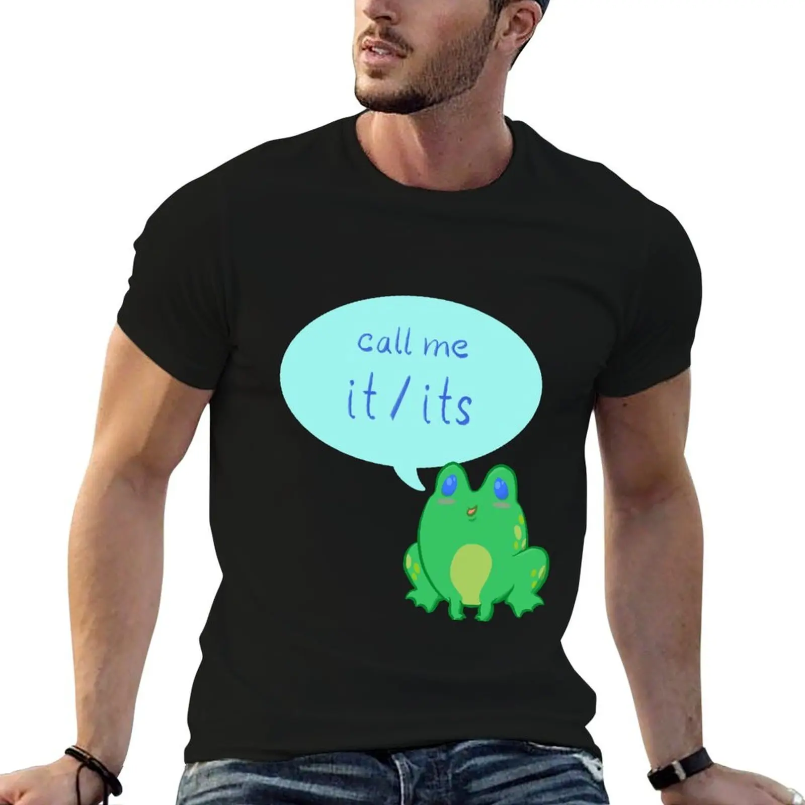 Pronoun Froggy - Call Me It/Its T-Shirt mens graphic t shirts t shirt for man 100 percent cotton t shirt for man T-Shirt
Pronoun Froggy - Call Me It/Its T-Shirt mens graphic t shirts t shirt for man 100 percent cotton t shirt for man T-Shirt