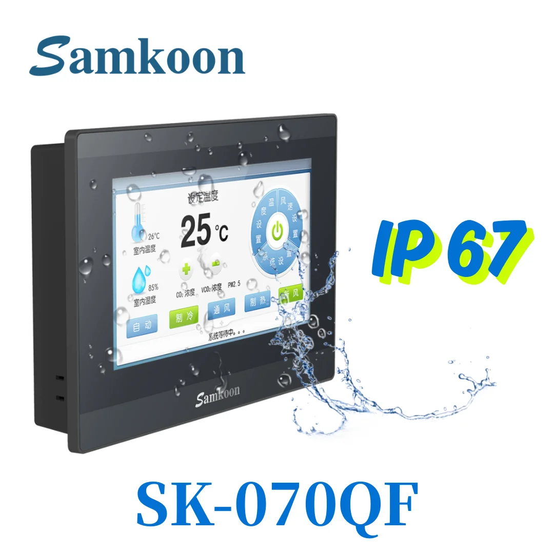 Samkoon Waterproof HMI Human Machine Interface IP67 SK-070QF | Screen Touch | 7-inch panel | RS485 | industrial automation
Samkoon Waterproof HMI Human Machine Interface IP67 SK-070QF | Screen Touch | 7-inch panel | RS485 | industrial automation