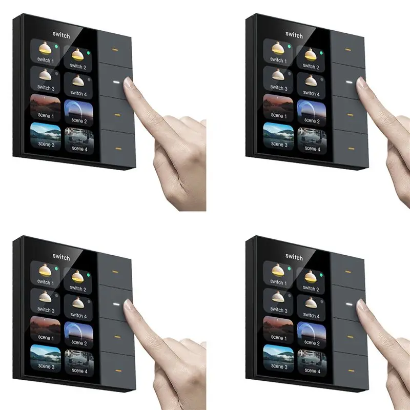 X64A-4Pcs 3.5 Inch Wall Switch Touch Screen 4 Groups Switch 8-Way Scene Radar Sensor Dimming Switch Curtain Tuya Zigbee A
X64A-4Pcs 3.5 Inch Wall Switch Touch Screen 4 Groups Switch 8-Way Scene Radar Sensor Dimming Switch Curtain Tuya Zigbee A