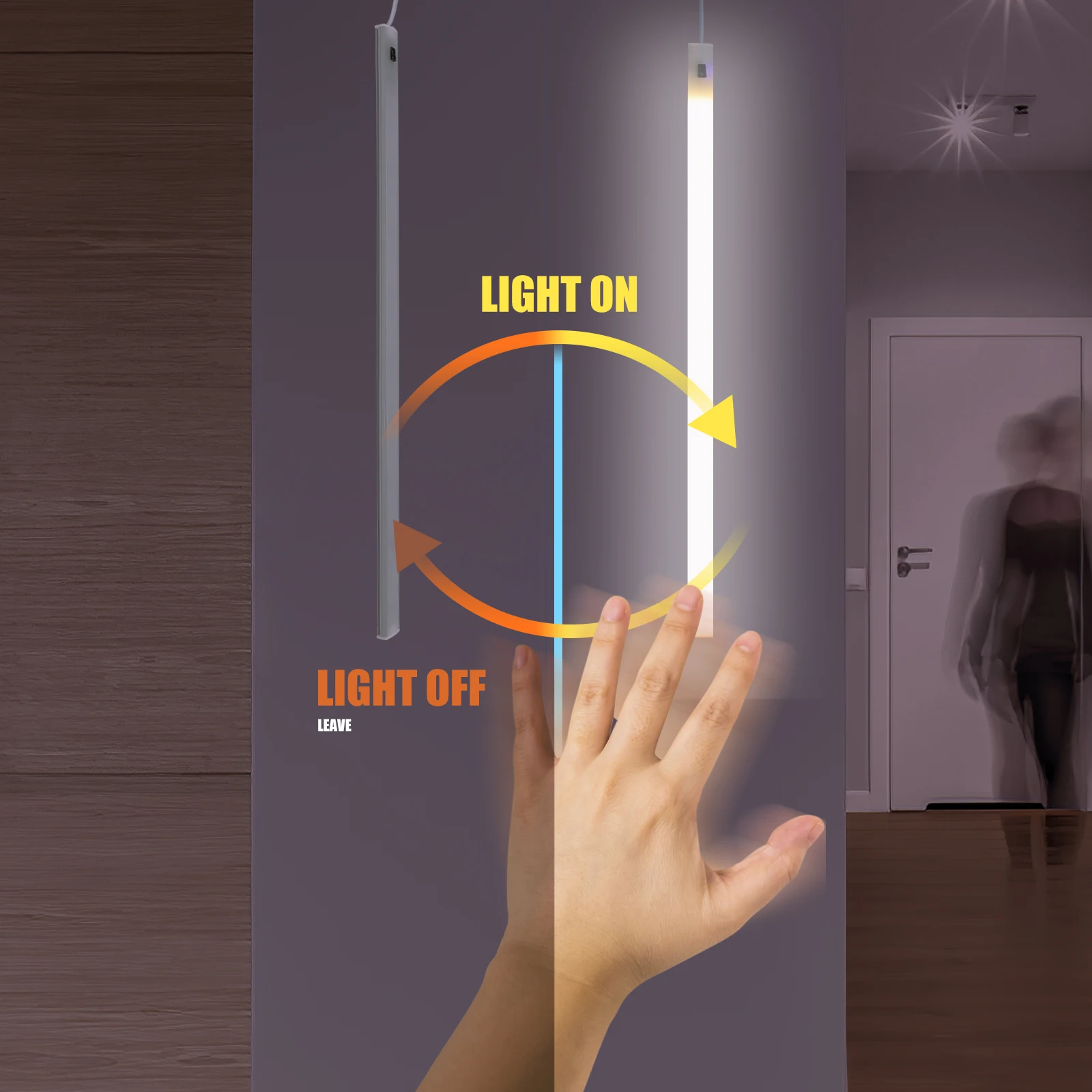 Motion Sensor Light Bar Rechargeable Closet Lights under Cabinet Kitchen Wardrobe USB Plastic Material Durability Bedroom Living
Motion Sensor Light Bar Rechargeable Closet Lights under Cabinet Kitchen Wardrobe USB Plastic Material Durability Bedroom Living