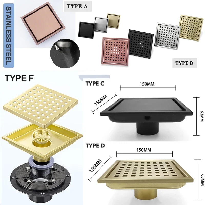Shower Floor Drain 150MM Anti-Odor 304 Stainless Steel Tile Insert Cover Drain Removable Pattern Grate Drain for Shower Bathroom
Shower Floor Drain 150MM Anti-Odor 304 Stainless Steel Tile Insert Cover Drain Removable Pattern Grate Drain for Shower Bathroom