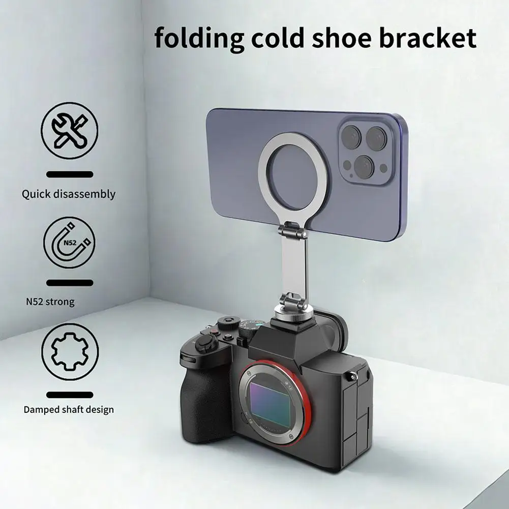 For Magsafe Folding Cold Shoe Metal Bracket Camera Hot Shoe Magnetic Phone Holder For IPhone 12 And Later Apple Series Phon E0U5
For Magsafe Folding Cold Shoe Metal Bracket Camera Hot Shoe Magnetic Phone Holder For IPhone 12 And Later Apple Series Phon E0U5
