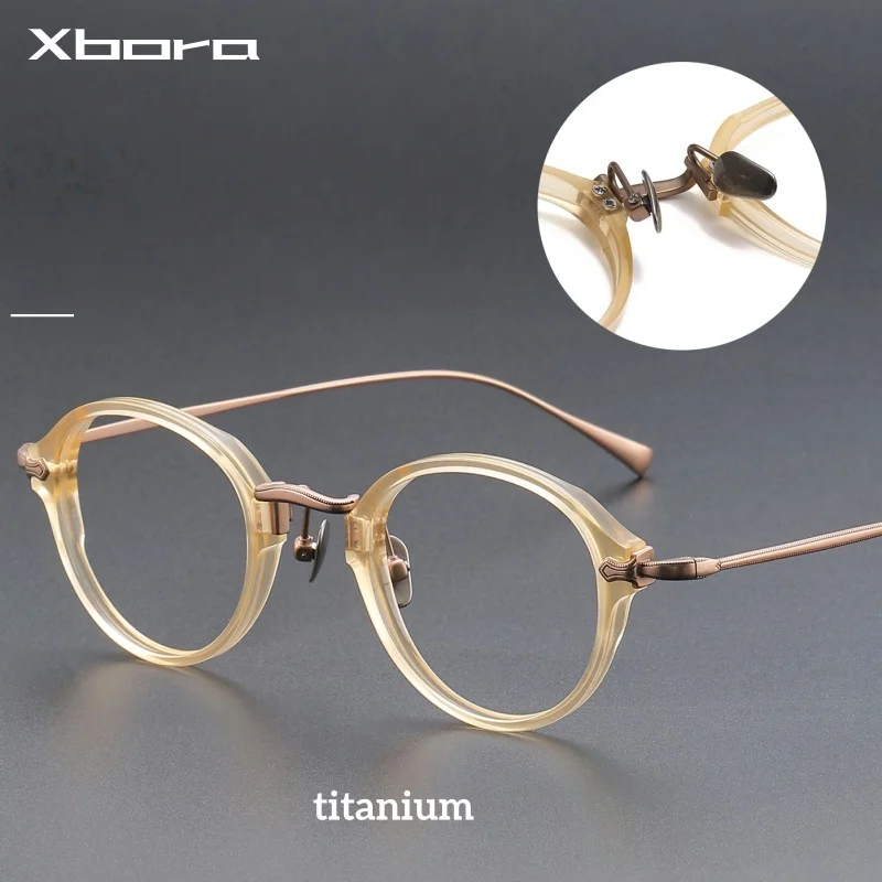 Retro Round Eyeglasses Top Quality Designer Handmade Acetate Myopia Prescription Glasses Frames Men Women Vintage Eyewear K-182
Retro Round Eyeglasses Top Quality Designer Handmade Acetate Myopia Prescription Glasses Frames Men Women Vintage Eyewear K-182