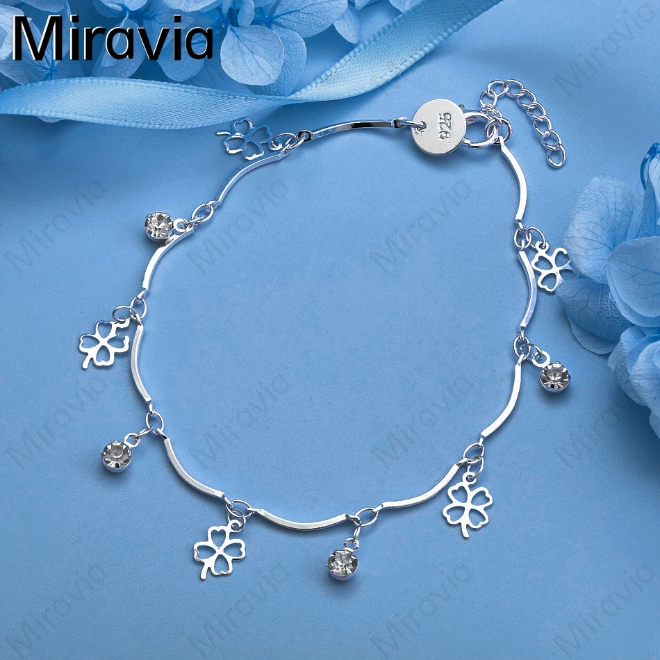 Miravia 925 Sterling Silver Zircon Four-Leaf Clover Lucky Bracelet Fashion Elegant Women Party Jewelry
Miravia 925 Sterling Silver Zircon Four-Leaf Clover Lucky Bracelet Fashion Elegant Women Party Jewelry