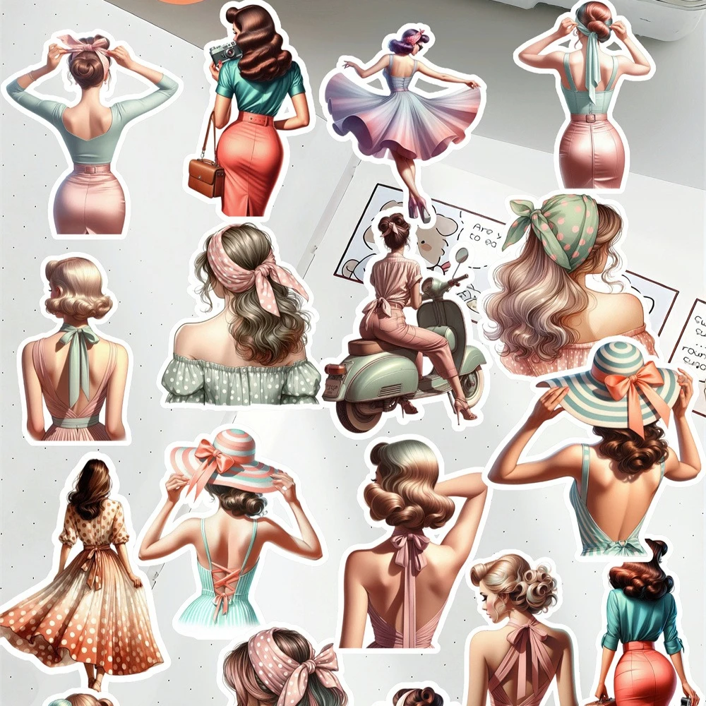 18pcs Retro fashion girl Sticekrs for Phone Car Label Decorative DIY Diary Album planner supplies journaling stationery
18pcs Retro fashion girl Sticekrs for Phone Car Label Decorative DIY Diary Album planner supplies journaling stationery