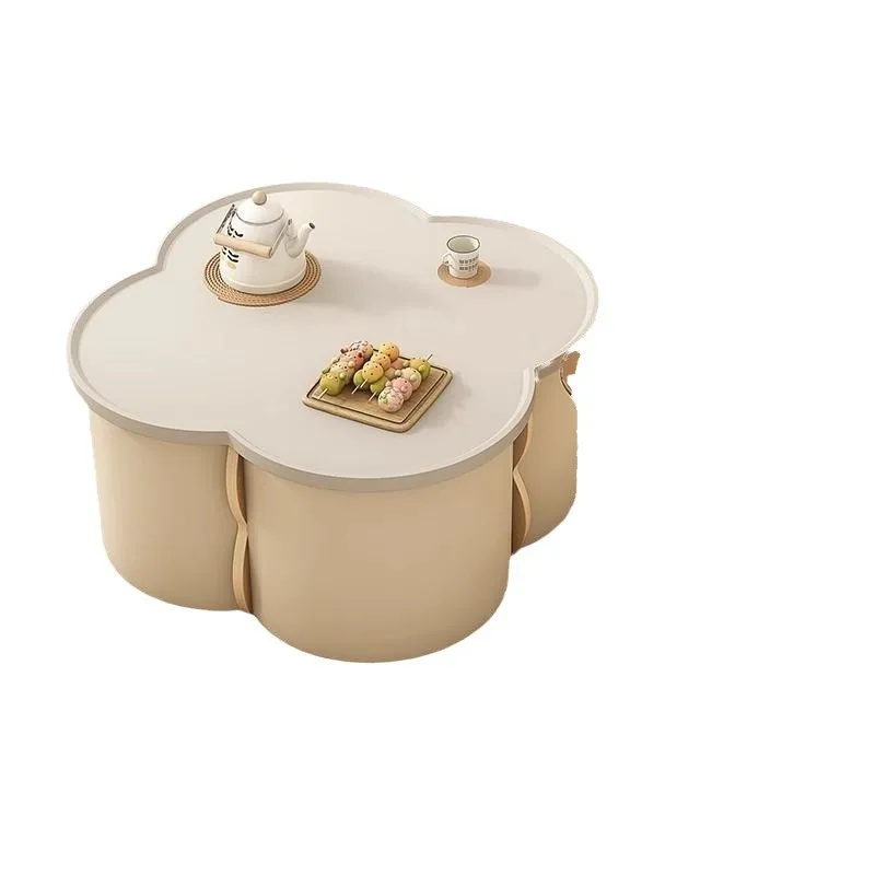 Cream wind four-leaf clover coffee table new living room home creative side table modern simple round tea table
Cream wind four-leaf clover coffee table new living room home creative side table modern simple round tea table