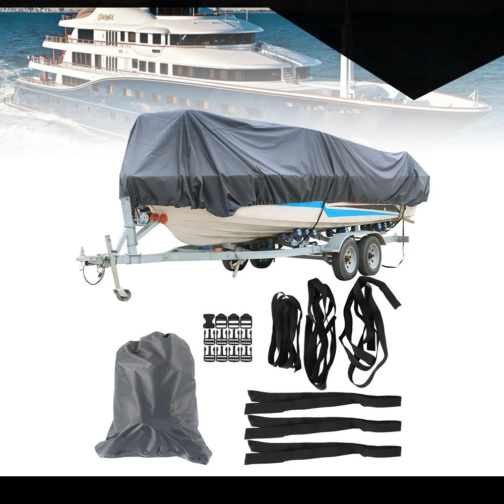V-Hull Boat Cover 14-16Ft Heavy Duty Trailerable 210D Grey Waterproof 90"
V-Hull Boat Cover 14-16Ft Heavy Duty Trailerable 210D Grey Waterproof 90"