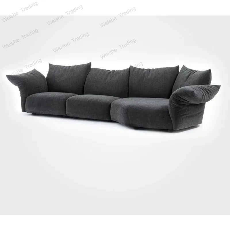 Petal fabric sofa Italian minimalist special-shaped living room, large flat corner villa light luxury high-end sofa
Petal fabric sofa Italian minimalist special-shaped living room, large flat corner villa light luxury high-end sofa