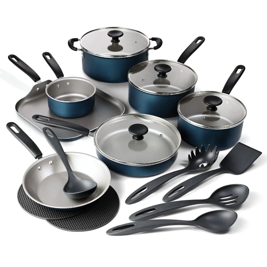 Primaware 18-Piece Nonstick Cookware Set Blue
Primaware 18-Piece Nonstick Cookware Set Blue