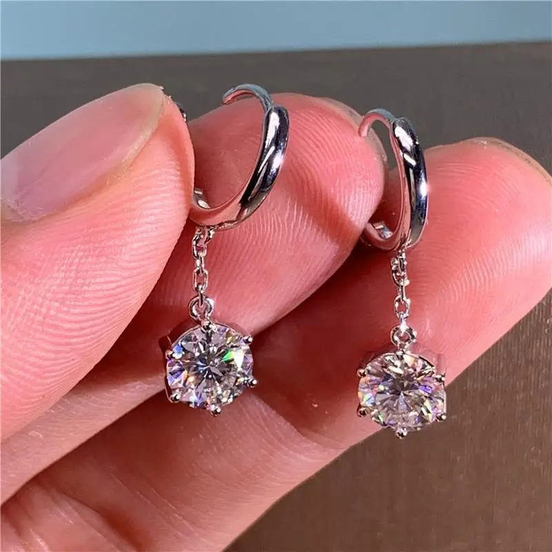 9mm Tassel Moissanite Drop Earrings Lab Diamond Sparkling Women Wedding Jewelry Pure 925 Sterling Silver Earring Brinco de Prata
9mm Tassel Moissanite Drop Earrings Lab Diamond Sparkling Women Wedding Jewelry Pure 925 Sterling Silver Earring Brinco de Prata