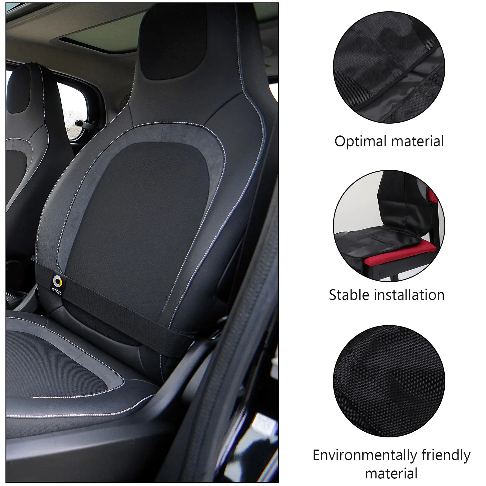 Protector Mat For Child Anti Kick Pad Storage Pocket Black Durable Easy Installation Travel Safety Padding Carseat
Protector Mat For Child Anti Kick Pad Storage Pocket Black Durable Easy Installation Travel Safety Padding Carseat
