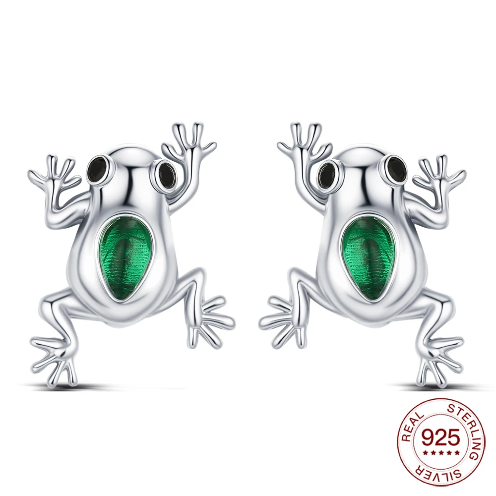 New 925 Sterling Silver Green Chalcedony Frog Earrings Hypoallergenic Earrings Cute Animal Jewelry Summer Gift For Women
New 925 Sterling Silver Green Chalcedony Frog Earrings Hypoallergenic Earrings Cute Animal Jewelry Summer Gift For Women