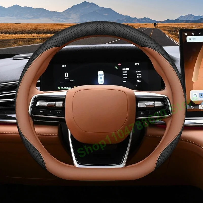 For Geely Galaxy St 7 2026 Anti-slip Leather Car Steering Wheel Cover Interior Accessories Breathable Handle Decor Covers
For Geely Galaxy St 7 2026 Anti-slip Leather Car Steering Wheel Cover Interior Accessories Breathable Handle Decor Covers