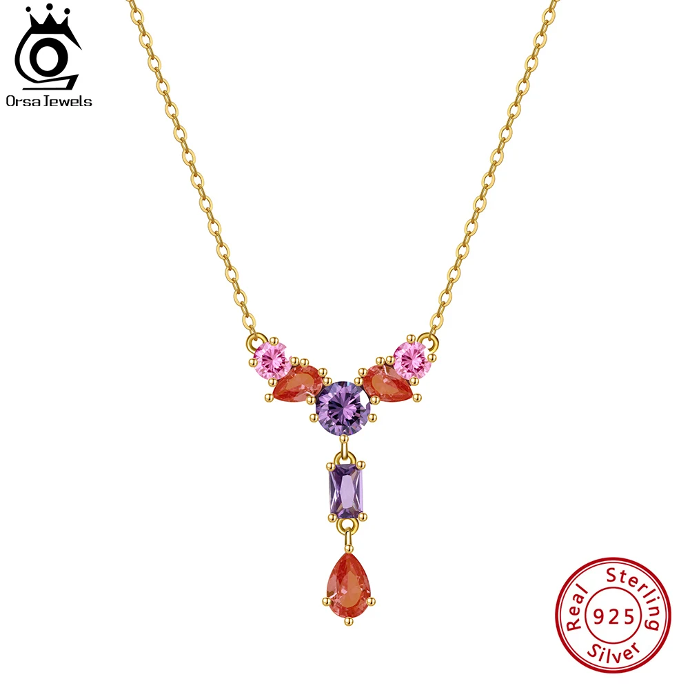 ORSA JEWELS 925 Sterling Silver Y-Shaped 4A Cubic Zirconia Pendant Necklace for Women Handmade Necklace Party Jewelry Gift EQN74
ORSA JEWELS 925 Sterling Silver Y-Shaped 4A Cubic Zirconia Pendant Necklace for Women Handmade Necklace Party Jewelry Gift EQN74
