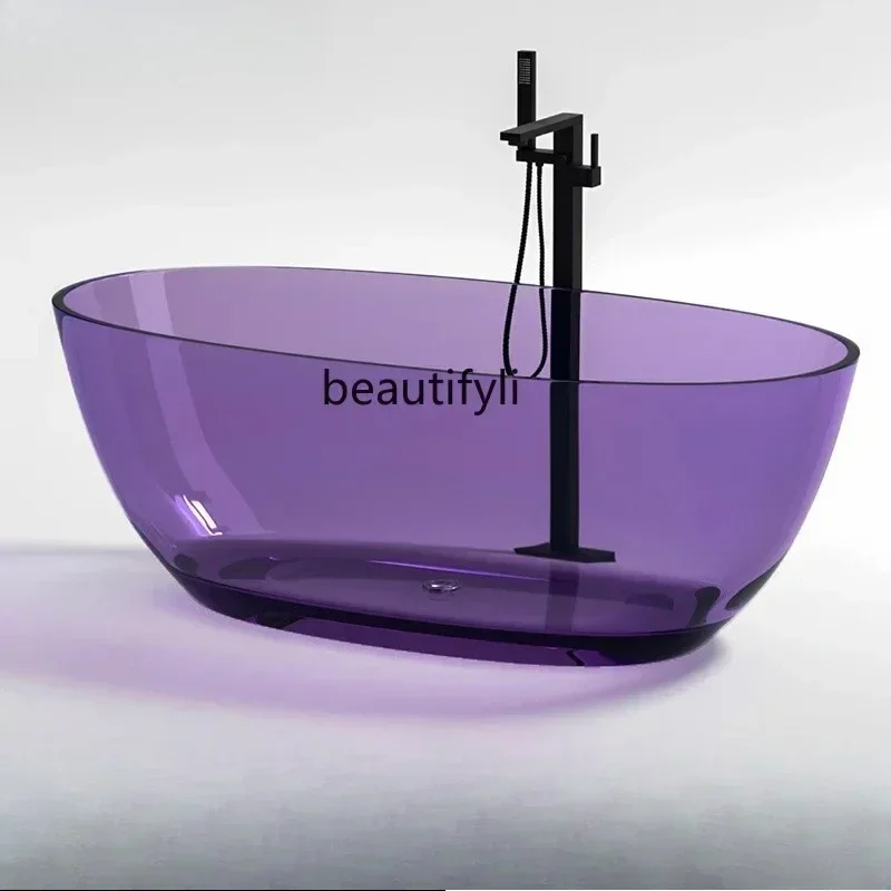 Transparent Bath Household Oval Artificial Stone Crystal Resin Hotel Double Bath Independent Japanese Style
Transparent Bath Household Oval Artificial Stone Crystal Resin Hotel Double Bath Independent Japanese Style