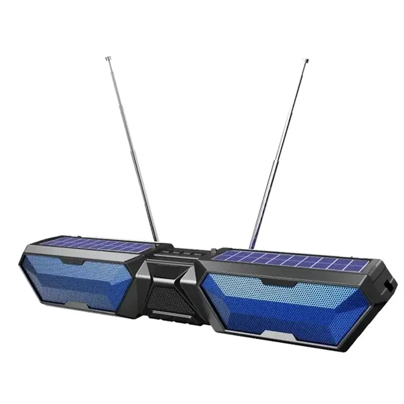B03B-Solar Bluetooth-колонка с беспроводным стереозвуком, двумя антеннами, для использования на улице, с держателем для телефона, поддержкой TF, FM, USB.
B03B-Solar Bluetooth-колонка с беспроводным стереозвуком, двумя антеннами, для использования на улице, с держателем для телефона, поддержкой TF, FM, USB.
