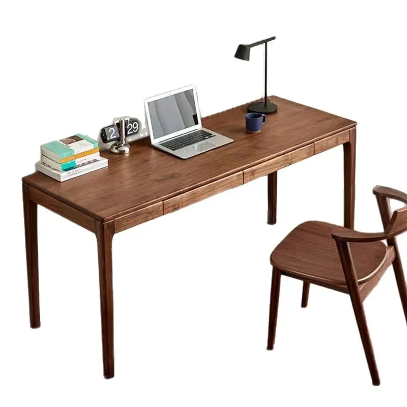 North American black walnut, solid wood table light luxury simple desk furniture set combination
North American black walnut, solid wood table light luxury simple desk furniture set combination