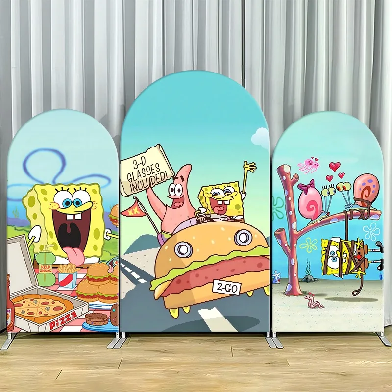 SpongeBob Friends Arch Backdrop Cover Cartoon Theme Party Decoration Elastic Fabric Photo Booth Background Celebration Decor
SpongeBob Friends Arch Backdrop Cover Cartoon Theme Party Decoration Elastic Fabric Photo Booth Background Celebration Decor