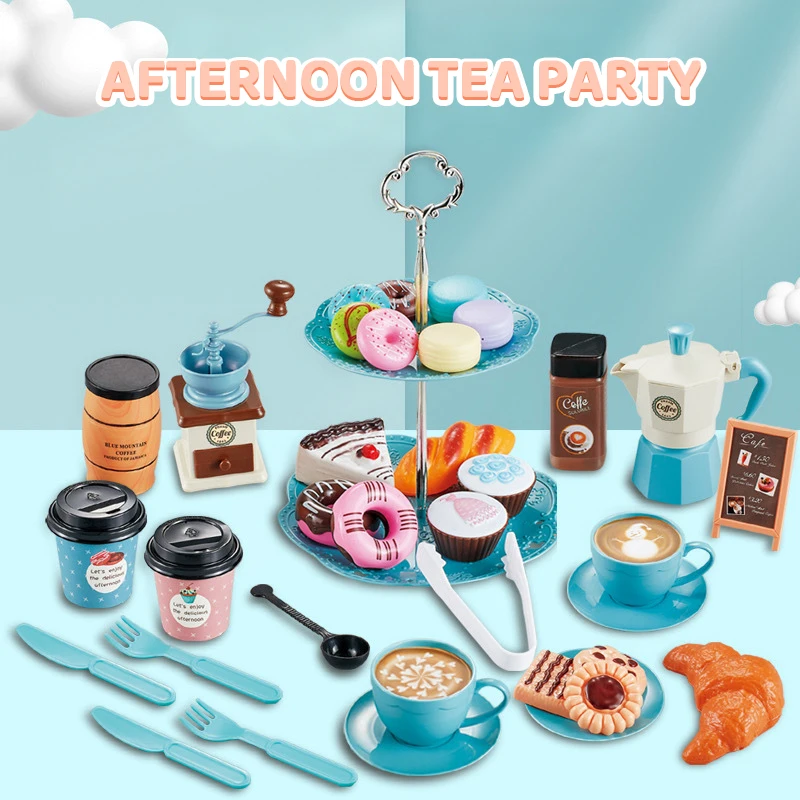 Pretend Tea Party Set for kids, 38 PIECE Coffee Maker Set and Play Food Dessert Toy
Pretend Tea Party Set for kids, 38 PIECE Coffee Maker Set and Play Food Dessert Toy