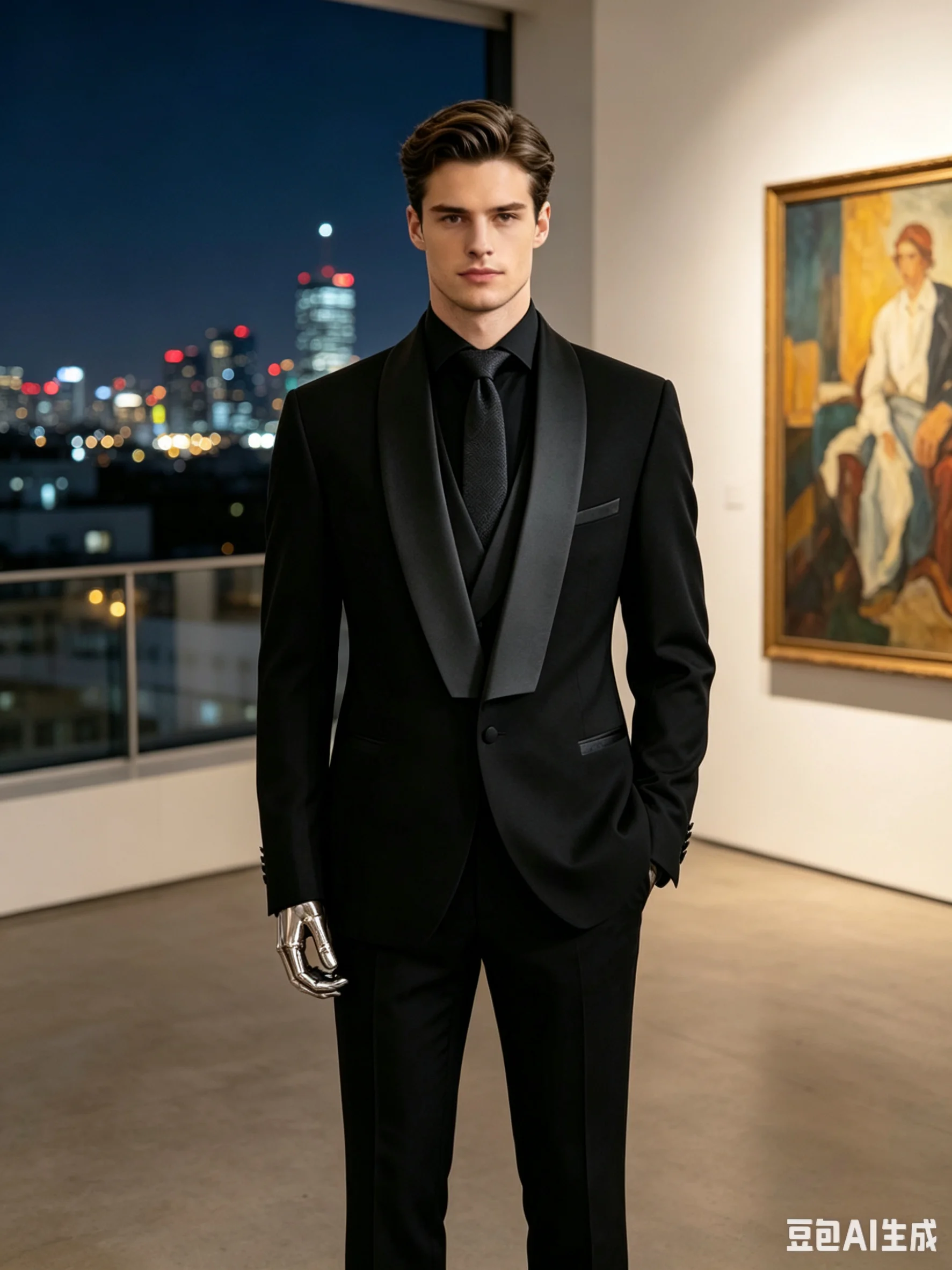 Black Men's 3 Pieces Suit One Button Shawl Lapel Jacket Vest Pants Set Dinner Groom Tuxedos Slim Fit Formal Business Suits
Black Men's 3 Pieces Suit One Button Shawl Lapel Jacket Vest Pants Set Dinner Groom Tuxedos Slim Fit Formal Business Suits
