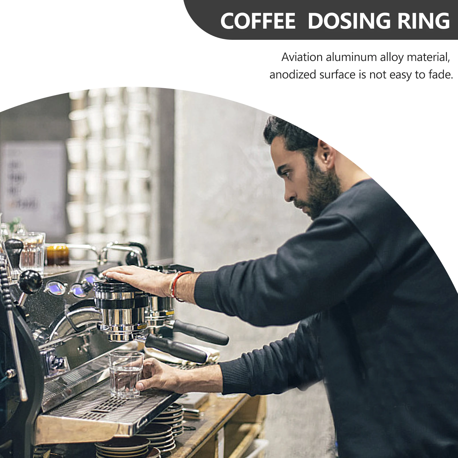 Coffee Machine Handle Espresso Dosing Funnels Powder Ring Aluminum Alloy Lightweight Magnetic Easy Use Coffee Maker Tool
Coffee Machine Handle Espresso Dosing Funnels Powder Ring Aluminum Alloy Lightweight Magnetic Easy Use Coffee Maker Tool