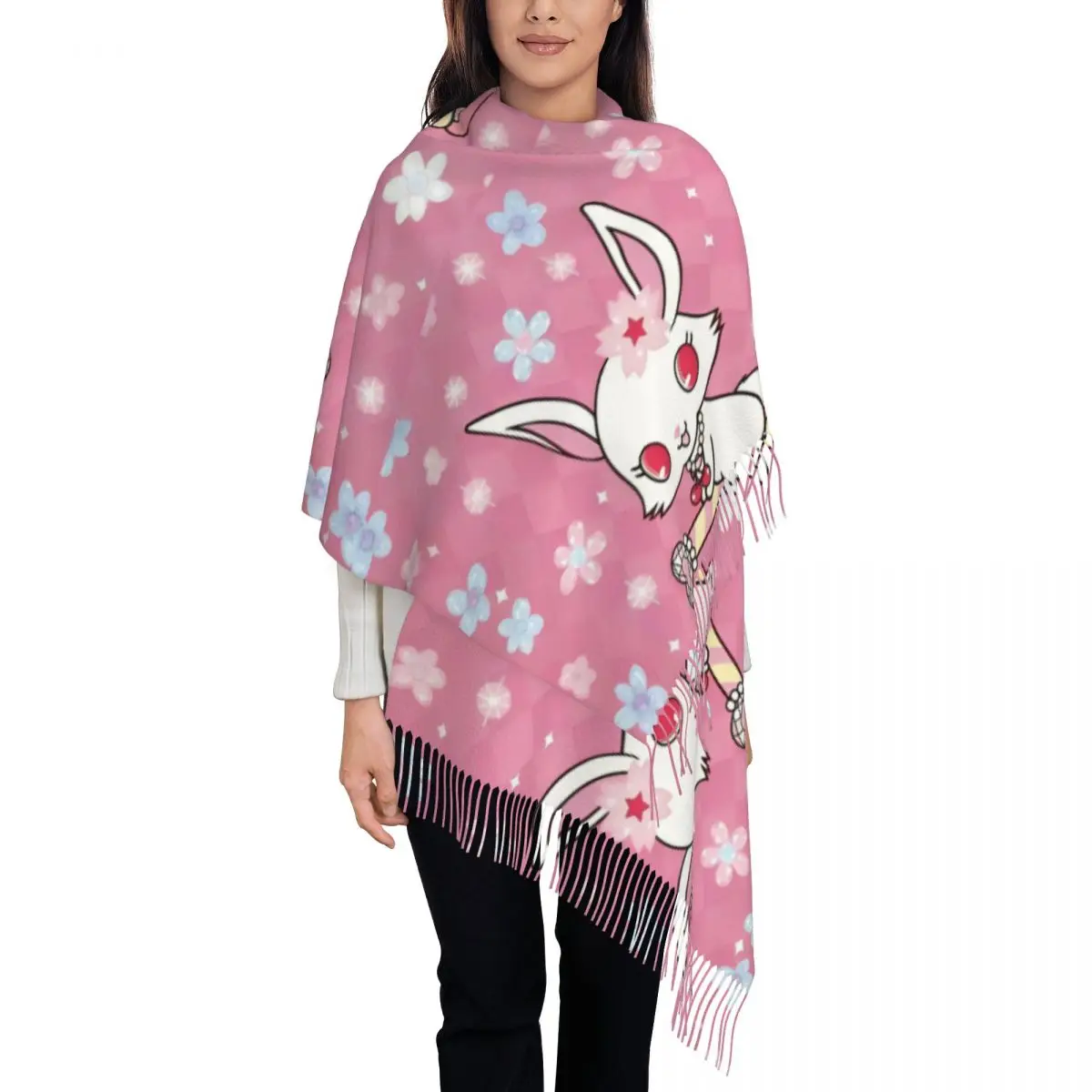 Женские длинные шарфы Sanrio с героями мультфильмов на заказ, женские зимние мягкие теплые шаль с кисточками, кавайный аниме-шарф
Женские длинные шарфы Sanrio с героями мультфильмов на заказ, женские зимние мягкие теплые шаль с кисточками, кавайный аниме-шарф