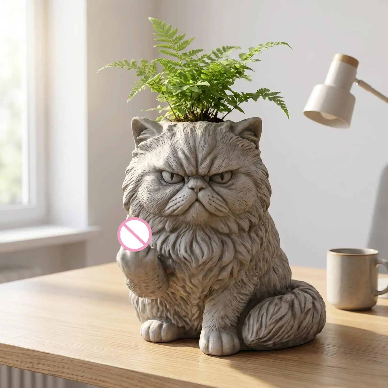 Cat Planter Kitten Middle Finger Garden Decor Animal Planters for Outdoor Plants for Pathway Yard Patio Home Balcony Living Room
Cat Planter Kitten Middle Finger Garden Decor Animal Planters for Outdoor Plants for Pathway Yard Patio Home Balcony Living Room