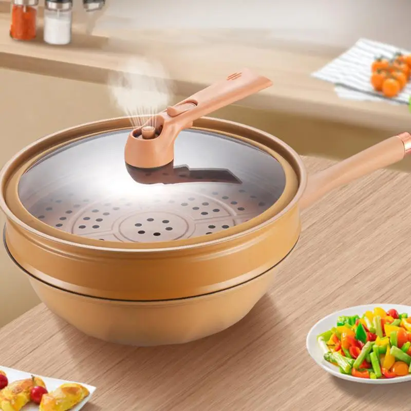 1pcs Multifunctional Non-Stick Clay Wok With Steamer Basket Clay Wok Micro-pressure Wok Non-stick Household Frying Pan Induction
1pcs Multifunctional Non-Stick Clay Wok With Steamer Basket Clay Wok Micro-pressure Wok Non-stick Household Frying Pan Induction