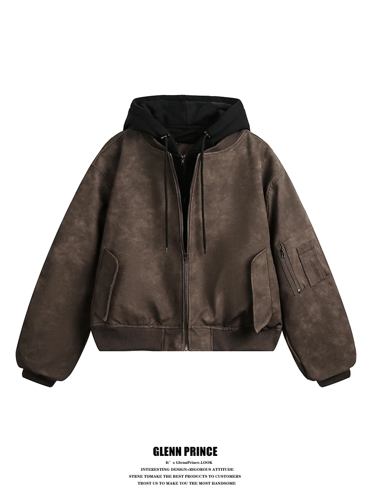 Мужская куртка-бомбер в американском ретро-стиле, хлопковая, утепленная, зимняя верхняя одежда, теплая, из полиэфирного волокна, на молнии, повседневная...
Мужская куртка-бомбер в американском ретро-стиле, хлопковая, утепленная, зимняя верхняя одежда, теплая, из полиэфирного волокна, на молнии, повседневная...