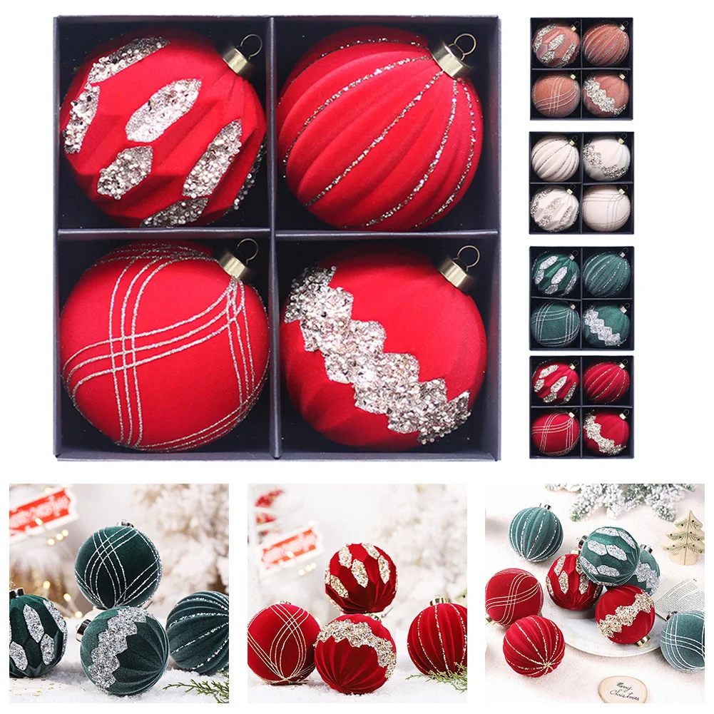 4pcs/box 10cm Christmas Balls Pendants Xmas Tree Ornaments Merry Christmas Decorations For Home 2024 New Year Gifts Navidad
4pcs/box 10cm Christmas Balls Pendants Xmas Tree Ornaments Merry Christmas Decorations For Home 2024 New Year Gifts Navidad