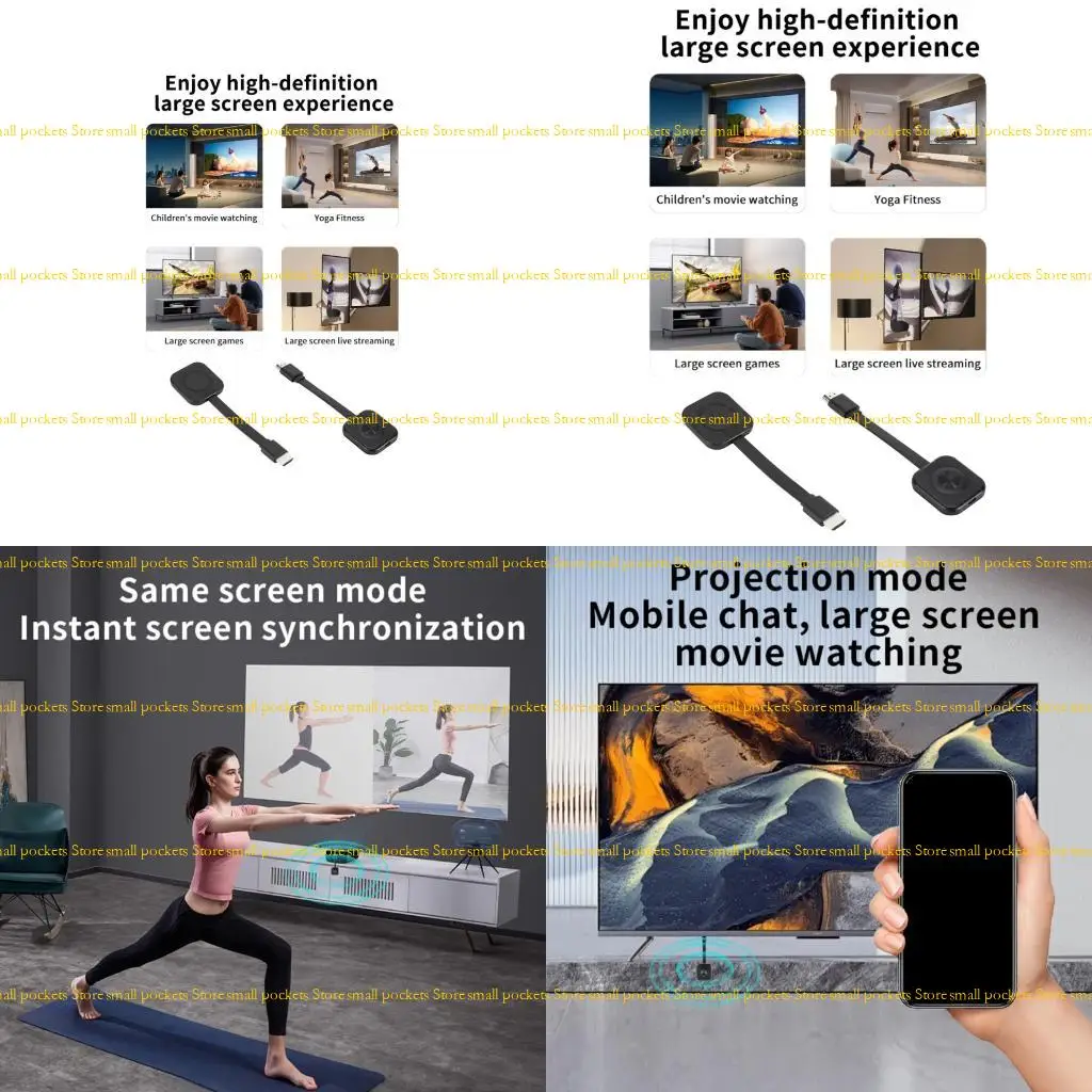 R1WD Mobile To HDTV Streaming Box 1080P Беспроводной проектор с возможностью разделения экрана Набор микросхем с низкой Легкий
R1WD Mobile To HDTV Streaming Box 1080P Беспроводной проектор с возможностью разделения экрана Набор микросхем с низкой Легкий