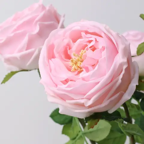 48cm Artificial Flowers Branches Rose Real Touch Peony Decor For Home Vase Wedding   Christmas Valentine's Gift Fake Flower