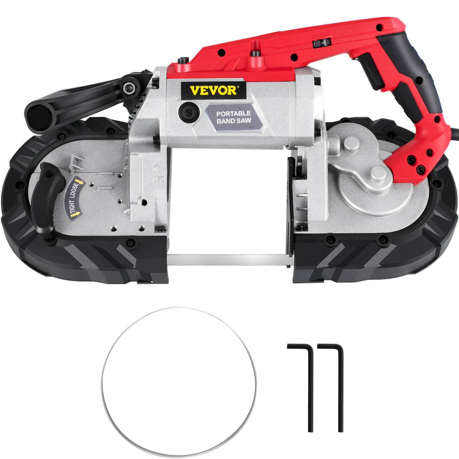 VEVOR Variable-Speed 5" Deep Cut Portable Band Saw 110V 10-A Motor Tested to UL Standards
VEVOR Variable-Speed 5" Deep Cut Portable Band Saw 110V 10-A Motor Tested to UL Standards